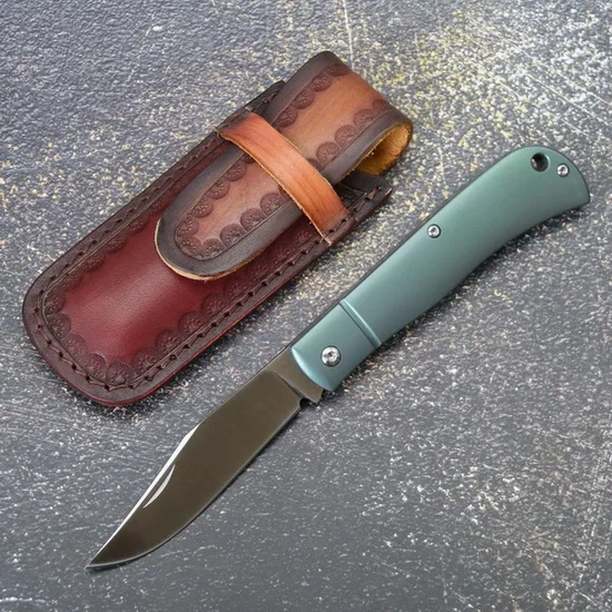 TIGEND HJ110 складной нож S35VN лезвие титановая ручка для кемпинга охоты на открытом воздухе выживания кухонные ножи для фруктов практичный EDC инструмент - Цвет: Green