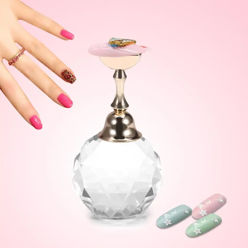 4 Types Magnetic Nail Holder Practice Training Display Stand Acrylic Crystal Holders Alloy False Tip Manicure Tools | Красота и