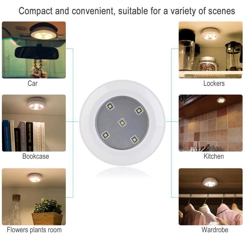 4 шт. пульт дистанционного управления Ночной свет PIR датчик движения тела