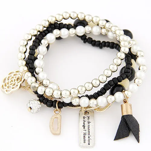 Beads Wrap Bracelet For Women Pulseira Feminina Fashion Charm Bracelets &amp Bangles Femme Bohemian Multilayer Christmas Gifts | Украшения