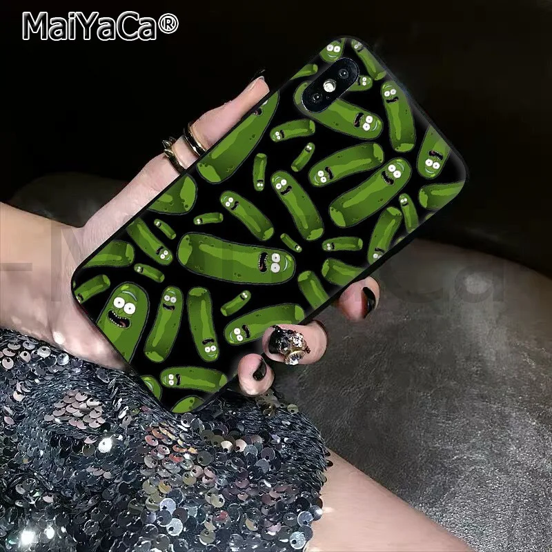 MaiYaCa Мягкий ТПУ силиконовый роскошный телефон мультфильм мариновка Рик и Морти для Apple iPhone11 pro 7 8 66S Plus X XS MAX 55S SE XR - Цвет: A4