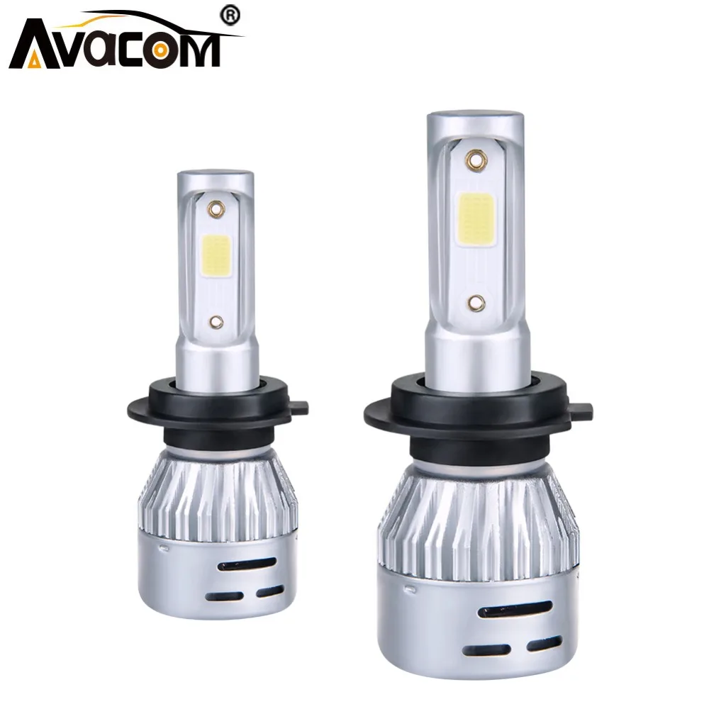 Avacom 2 шт. светодиодный H1 H4 H7 H11 H8 9005 HB3 9006 HB4 12V Автомобильные фары 3000K 6500K 4300K 8000K COB 8000Lm