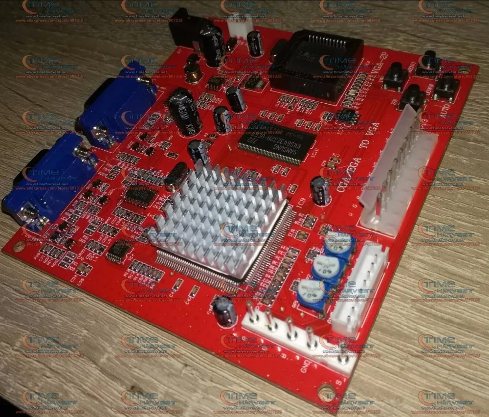 Новое поступление конвертер CGA в VGA EGA YUV Red PCB 2 детали шкафа для аркадных игр с ЖК