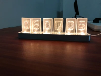 Самый дешевый 6 бит светодиодный свечение цифровые часы Nixie трубки часы комплект DIY электронные настольные часы в стиле ретро 5 в Micro USB питание