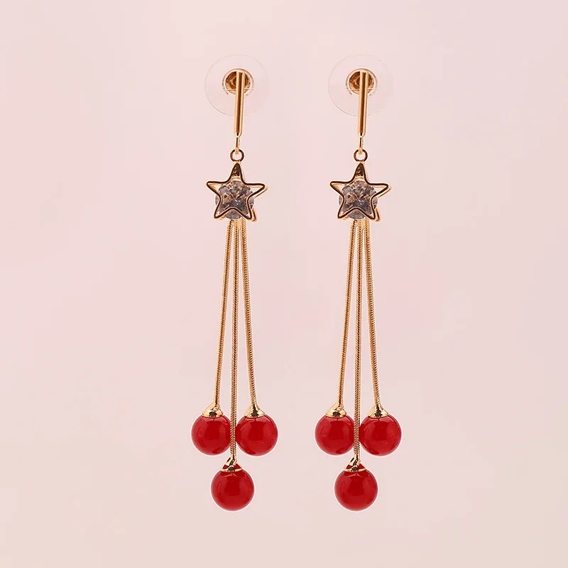 Серьги женские короткие в форме капли воды креативные модные ювелирные