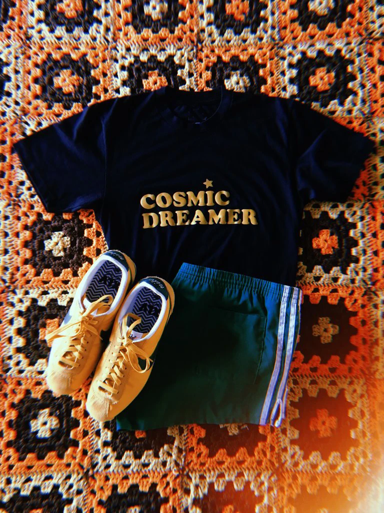 Футболка COSMIC DREAMER забавная одежда с графическим рисунком модная футболки