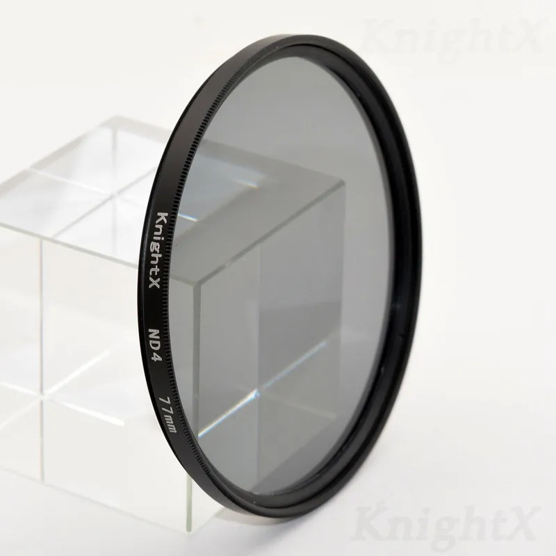 ND4 KnightX 24 цветной фильтр nd uv для nikon canon sony a6000 аксессуары eos Объектив фото dlsr d3200 a6500 49 52 55 58 62 67 72 77 мм - Цвет: ND4