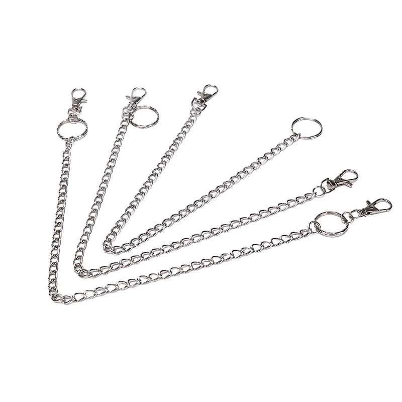 Длинный металлический кошелек 40/42/48 см цепочка для ключей в стиле панк рок брюки