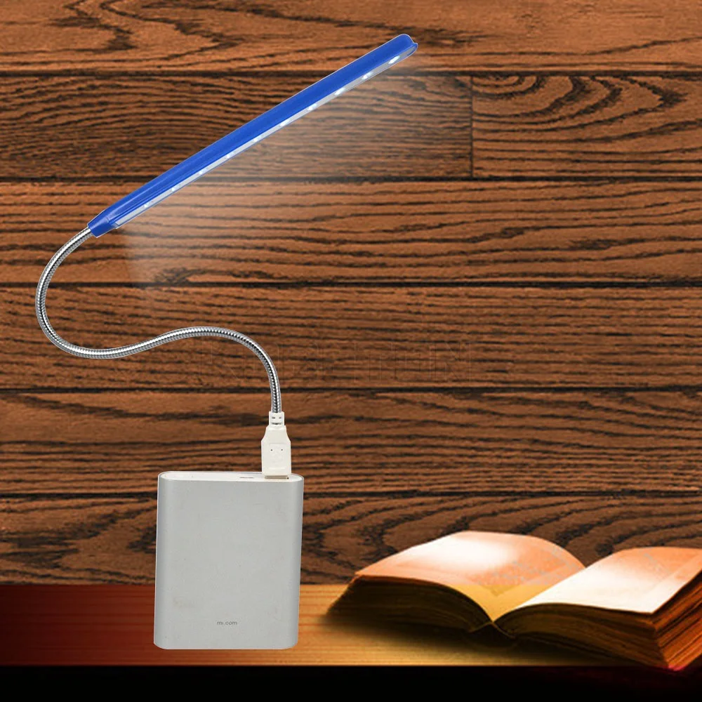 KEBETEME Модный USB СВЕТОДИОДНЫЙ Ночник 10 светодиодов гибкий 4 цвета для ноутбука ПК
