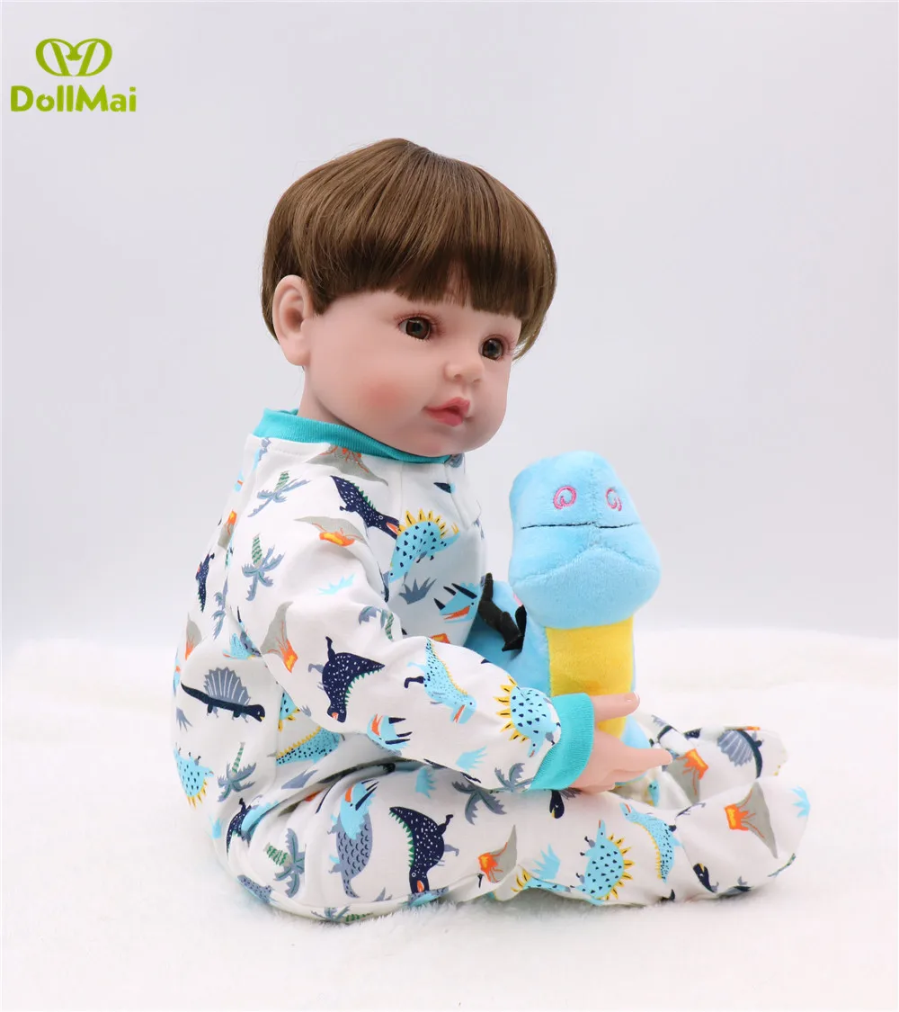 DollMai силиконовая кукла Reborn игрушки 24 дюйма 60 см Виниловая bo Baby Bebes reborn alive bonecas