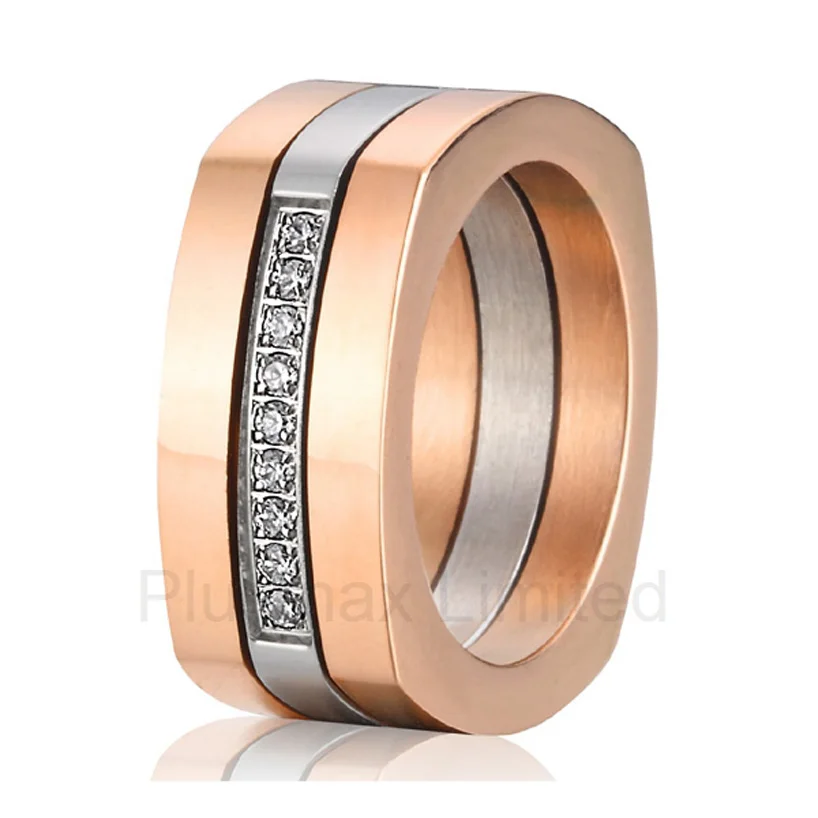 Женское Обручальное Кольцо anel feminino ouro из чистого титана с душой матери Три в