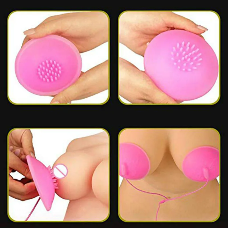 10 Frequency Electronic Powerful Breast Massager Enhancer Chest Remote Control Nipple Sucker Vibrator Machine Silicone Cup | Красота и