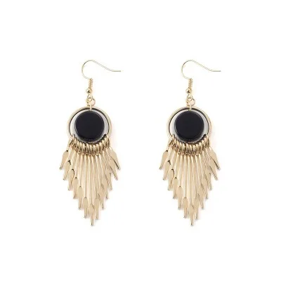 2019 модные серьги ювелирные изделия богемные Длинные круглые с кисточками для