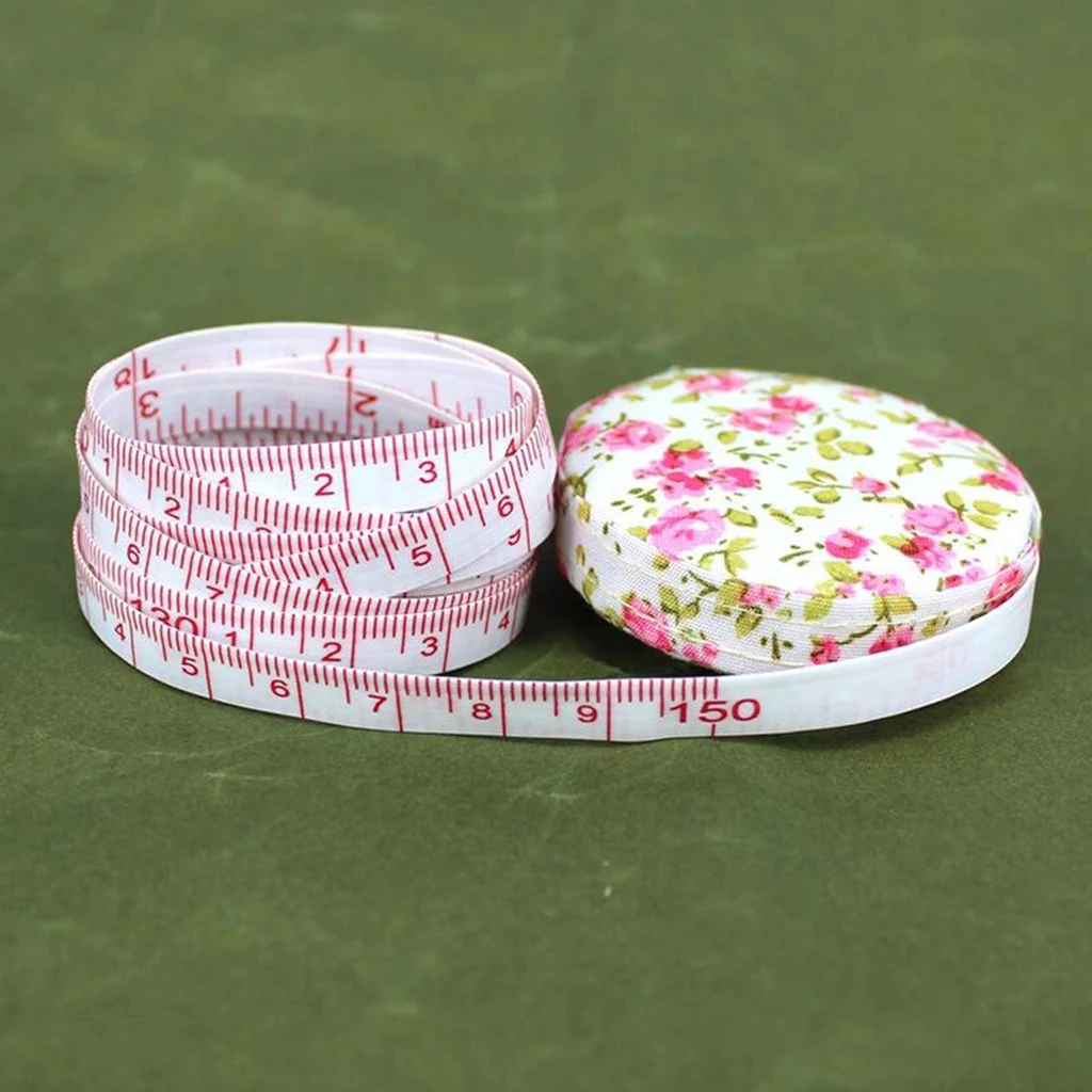 

Soft Flat Measuring Ruler Sewing Tailor Tape Measure Fabric Covered Tools #4