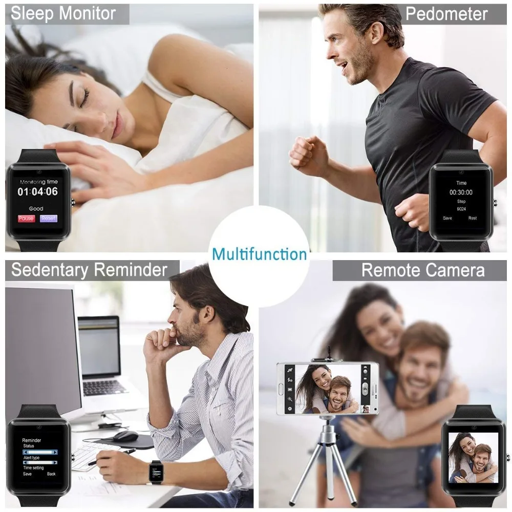 2018 Best Bluetooth Android Smart Watch Touch Screen Sleep Monitor Mobile Phone Smartwat for Kids Children Men Women Smat | Электроника