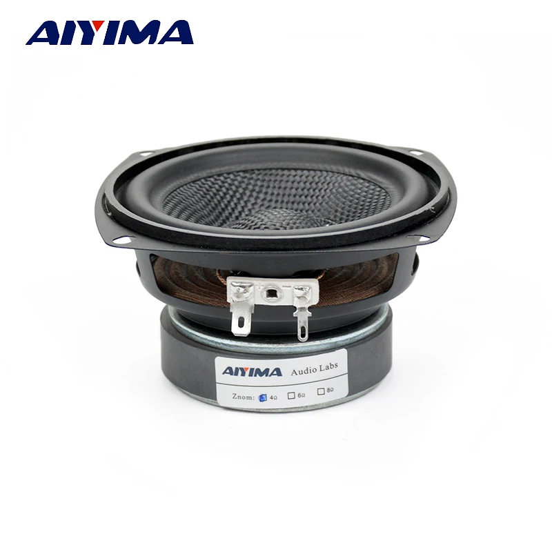 

AIYIMA 1Pcs 4 Inch Mid-woofer Audio Speaker 4 Ohm 30W Bluetooth Speakers Glass Fiber Waterproof Loudspeaker DIY Home Theater