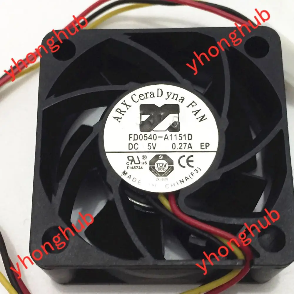 ARX FD0540 A1151D DC 5V 0.27A 40x40x20 мм 3 провода Сервер площади вентилятора|Кулеры и системы
