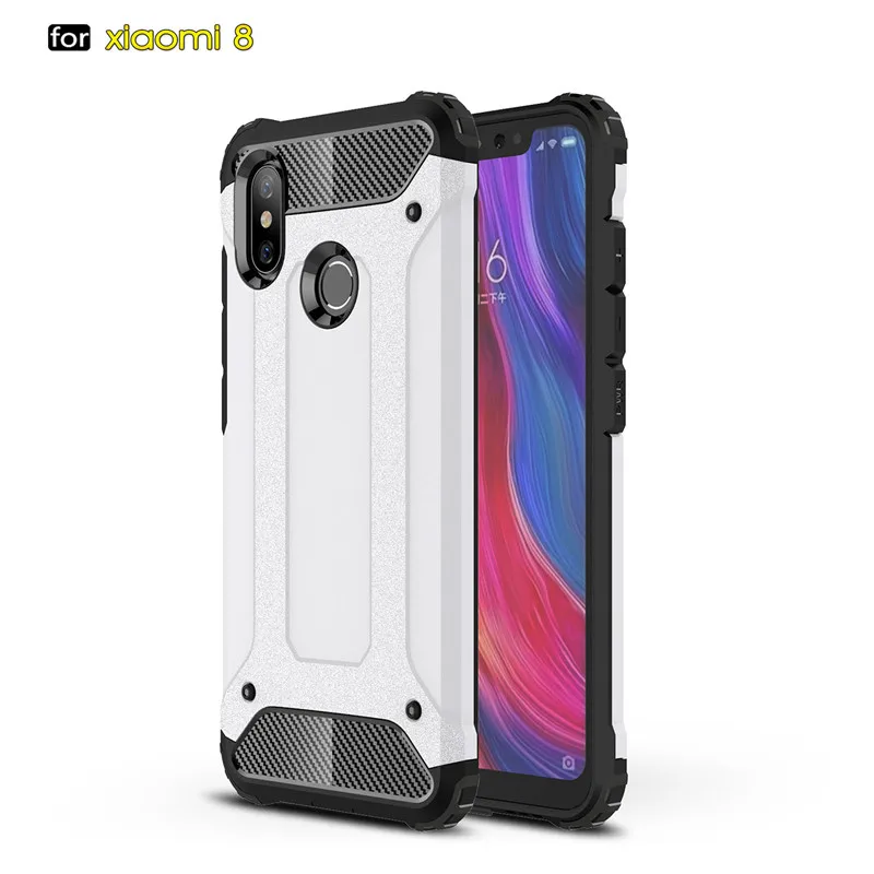 Гибридный противоударный бронированный чехол для телефона Xiaomi Mi 8 SE 5 5S Plus 6 Max 2 Mix 2s