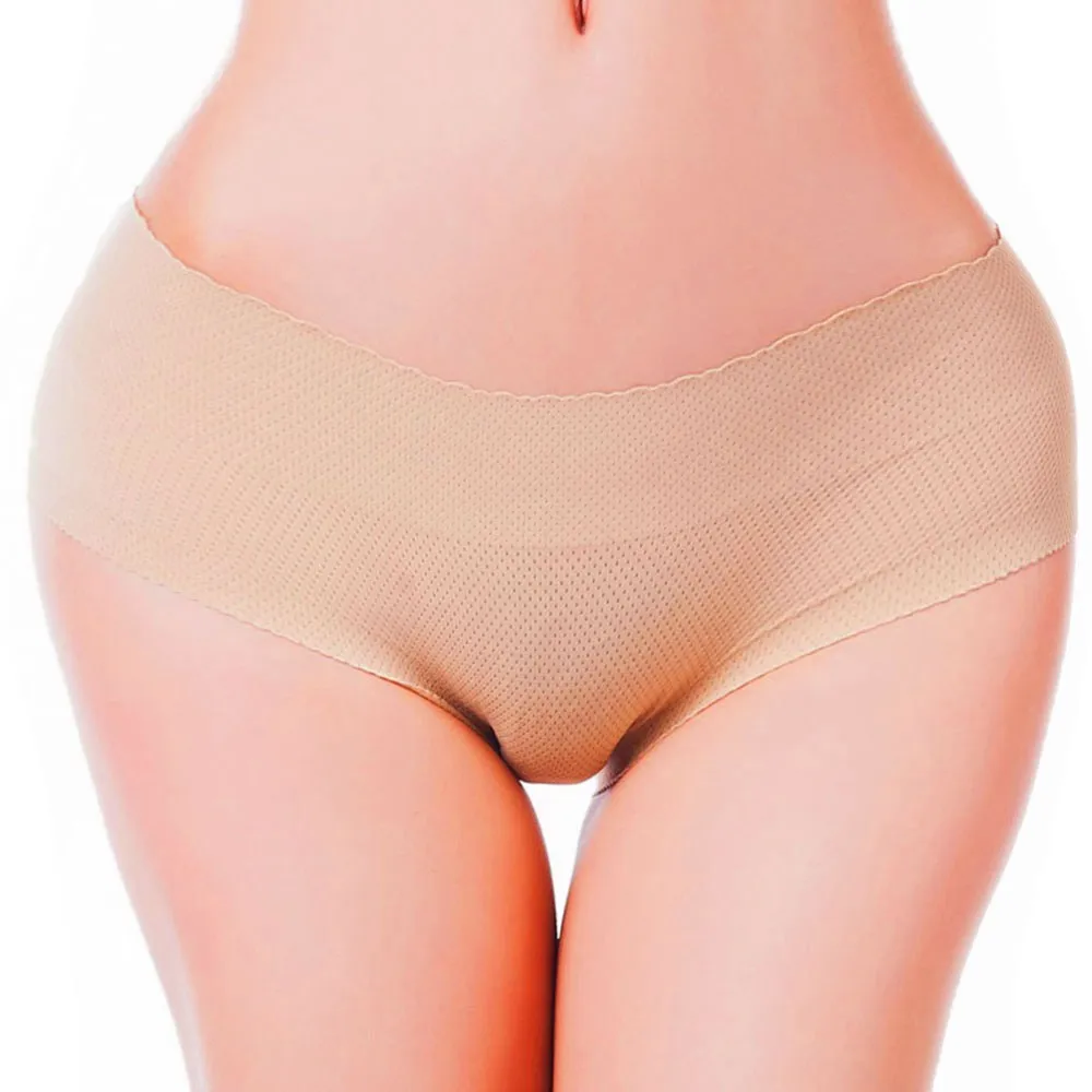 Для женщин подтягивающее ягодицы искусственная для ягодиц Body Shaper нижнее белье, бесшовное нижнее белье, Высокая талия трусы с эффектом подтяжки ягодиц Shaper Pad Управление трусы искусственная для ягодиц носки