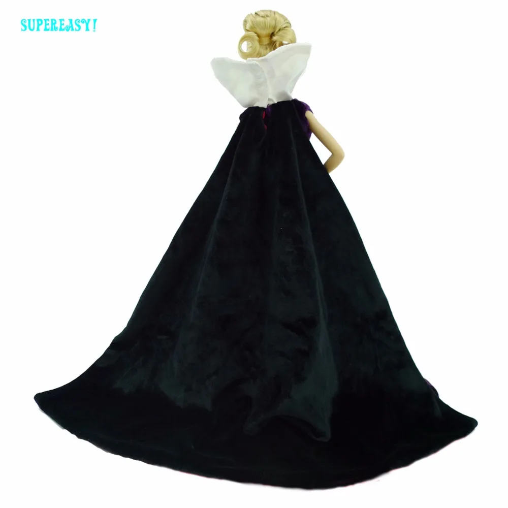 Женское бархатное платье с V образным вырезом 12 дюймов|clothes for barbie|clothes barbie dollsfor |