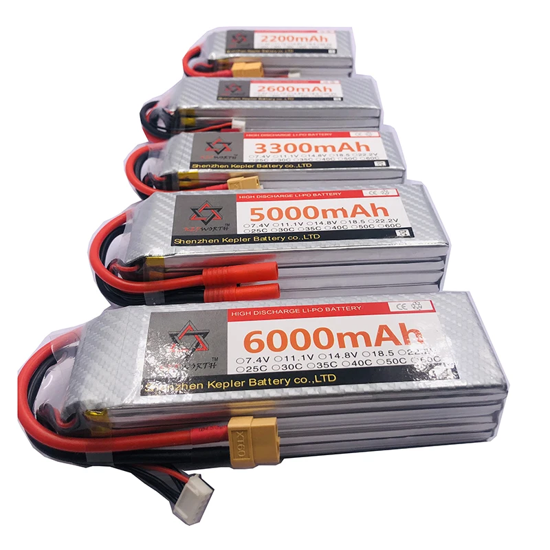 6s 22 2 v провод с силикатной гелевой Батарея 6000 2200 2600 3300 5000 мА/ч литий ионный