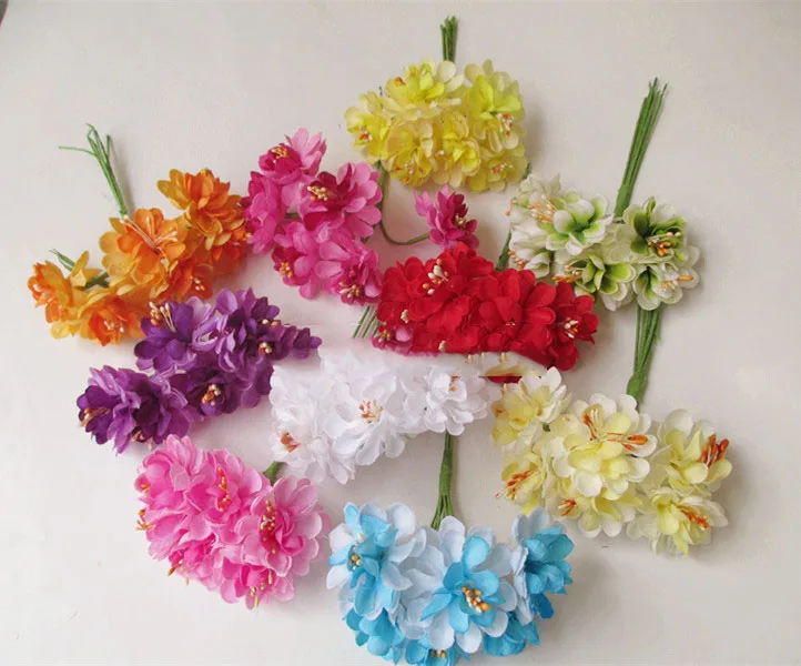 Искусственные головки цветов имитация маленький венок брошь букет товары для