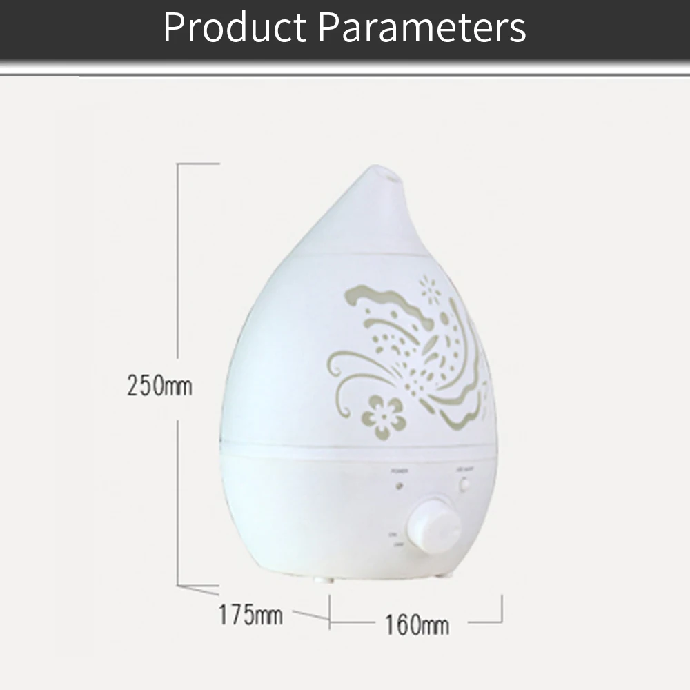 Air Humidifier Aroma Essential Oil Diffuser 7 Color LED with Carve Mist Maker for Home Office Fogger Baby Room Aromatherap | Бытовая