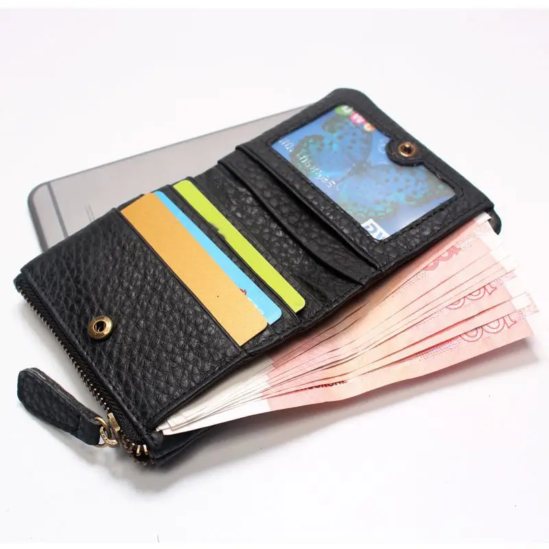 Kacdysi из натуральной яловой кожи Для женщин бумажник Billfold короткие портмоне ретро Роскошные монета с изображением Женщины карманные деньги кошелек для денег