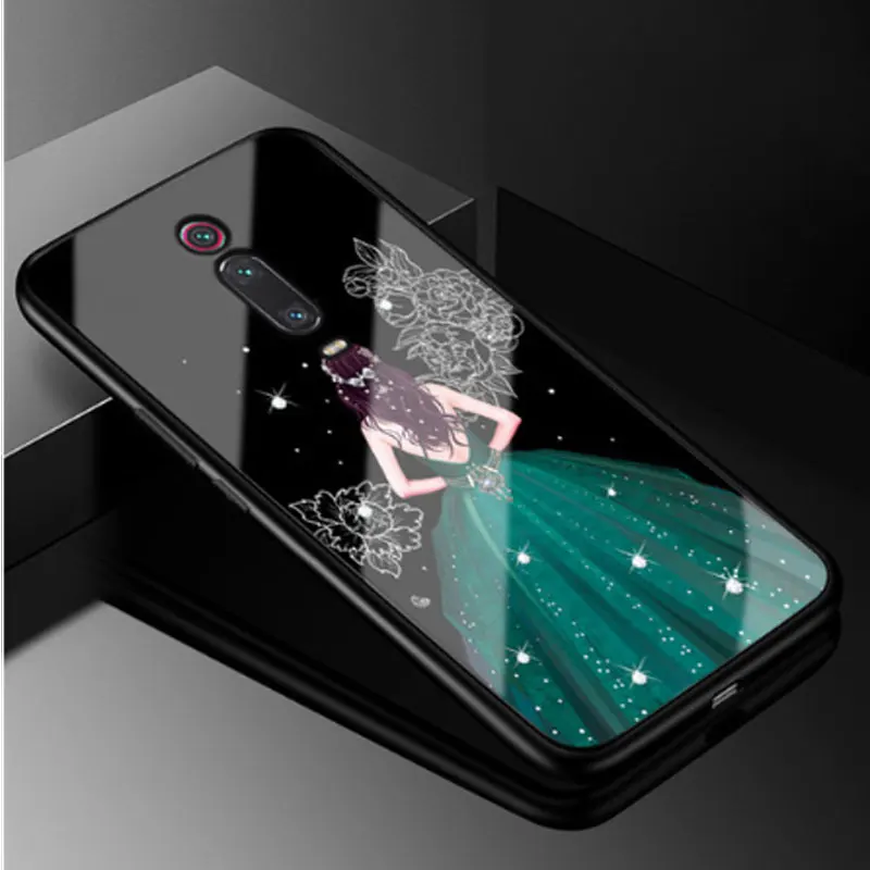 Чехол для Xiaomi mi 9 T Pro, жесткий чехол из закаленного стекла для Xiaomi mi 9 T, мягкий бампер из ТПУ для mi 9 T 9 T Pro mi 9TPro Coque - Цвет: 33