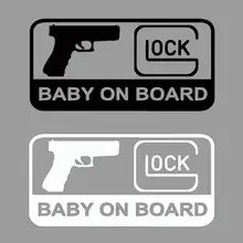 Детский автомобильный виниловый стикер GLOCK