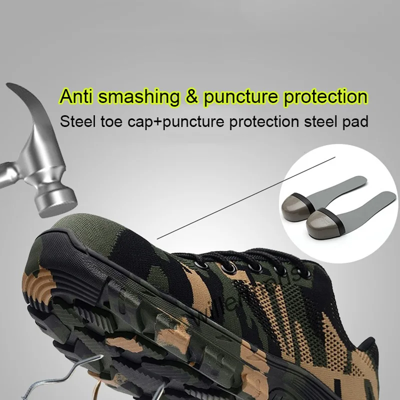 2019 новые мужские защитные ботинки со стальным носком военные рабочие обувь