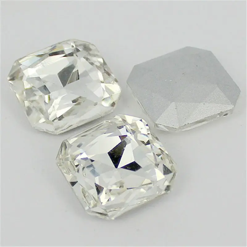 Все размеры белый кристалл 8 23 мм квадратный восьмиугольник Необычные камни