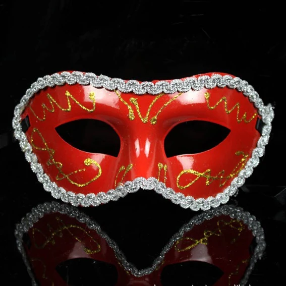 

100pcs plastic halloween man costume mask masquerade fac facial eye masks party Venice