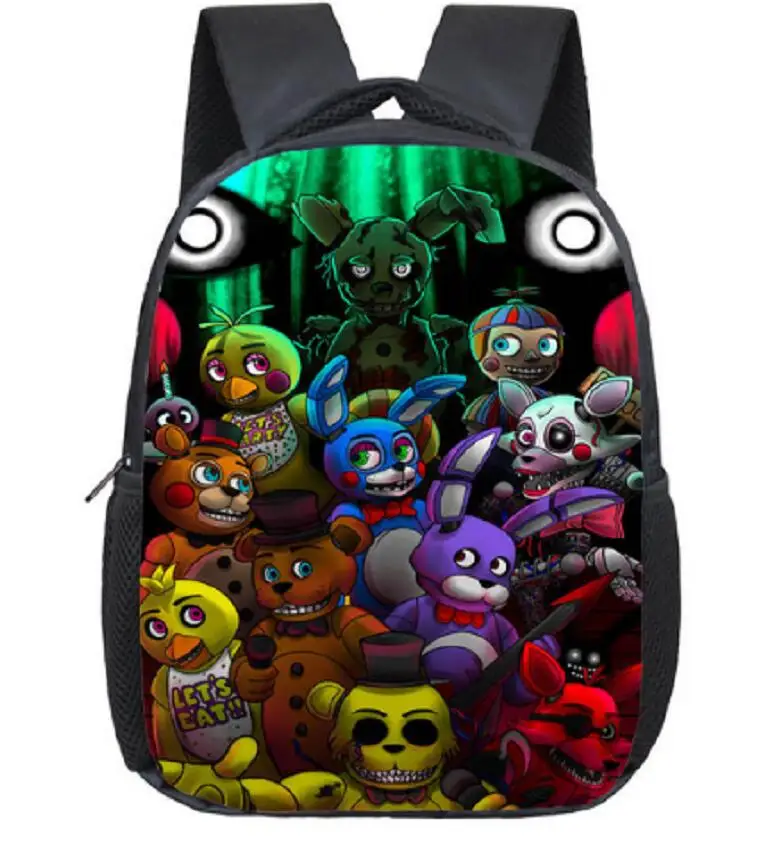 Новые детские пять ночей на рюкзаки с принтом Фредди аниме Fnaf рюкзак обувь для