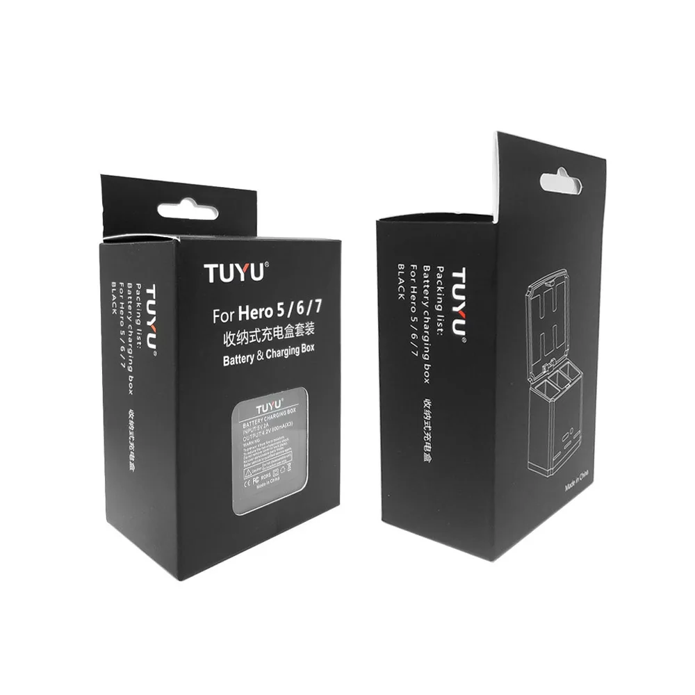 TUYU для GoPro Hero7 «Город героев 6», 5 Батарея+ 3-ходовой Led Батарея ящик для хранения Зарядное устройство для экшн-камеры GoPro Hero 7 GoPro Hero 6 5 Black аксессуары