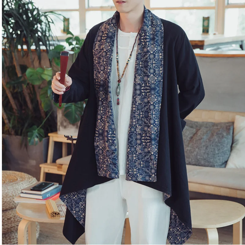 Мужская зимняя куртка Японская уличная одежда кимоно мужская бомбер верхняя 2018