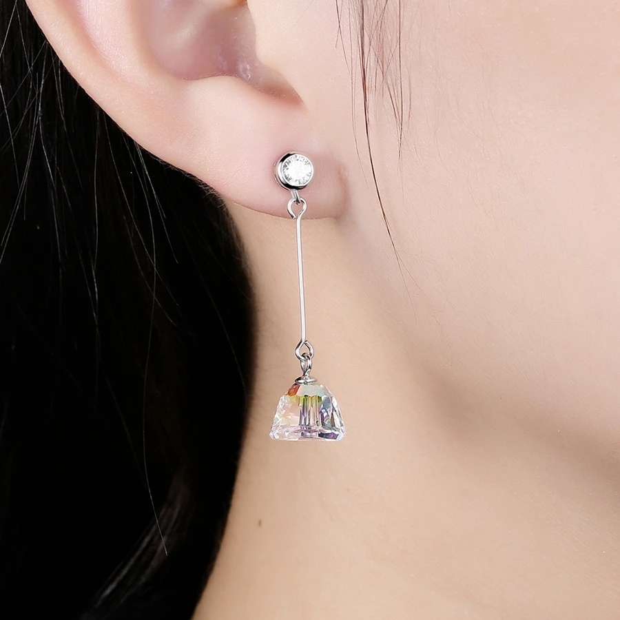 MALANDA Кристалл от Swarovski Висячие серьги для женщин геометрические свисающие Новая