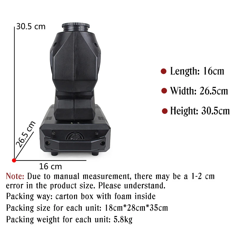LED Moving Head Light двухлучевой свет с 2 шт. лампы бусины 30 Вт RGBW гладкий цвет для сцены