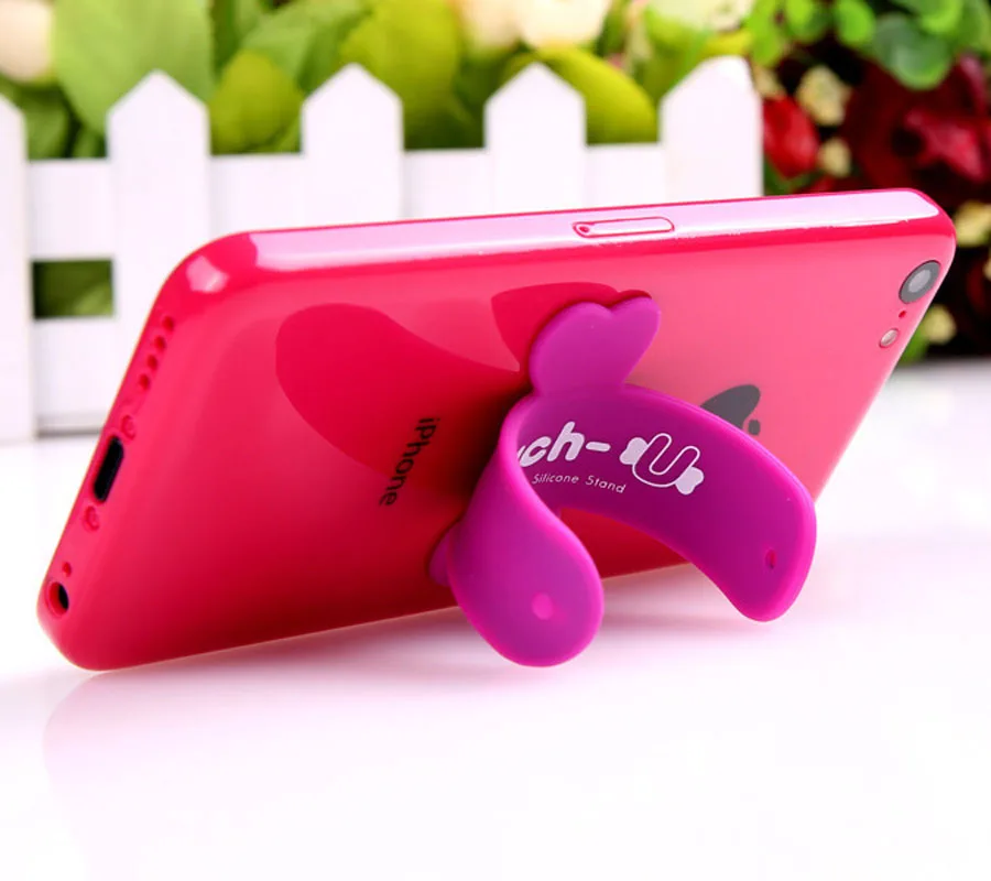 10 шт./лот мини Touch U One Touch силиконовая подставка перстни Универсальный Портативный держатель телефона для iPhone 6 5S 7 samsung Tablet PC держатель для телефона