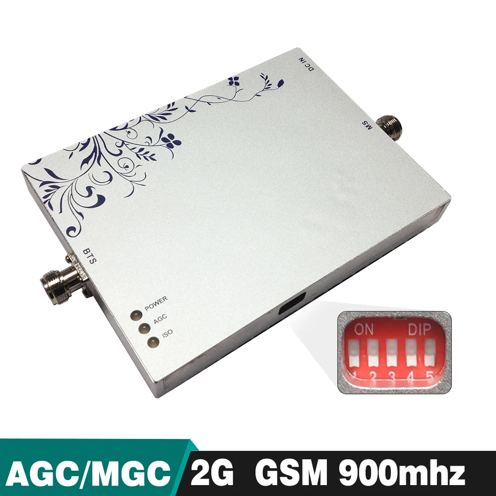 75dB расширяться ретранслятор сигнала agc MGC Мобильный усилитель 2G GSM 900 МГц Сотовый
