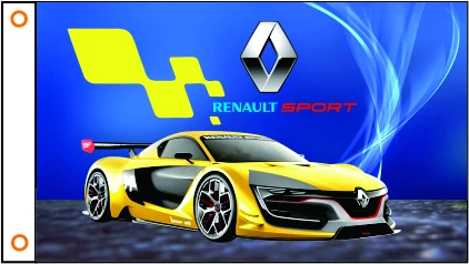 Автомобильный флаг под заказ баннер Renault 3x5 футов 100% полиэстер 102 | Дом и сад