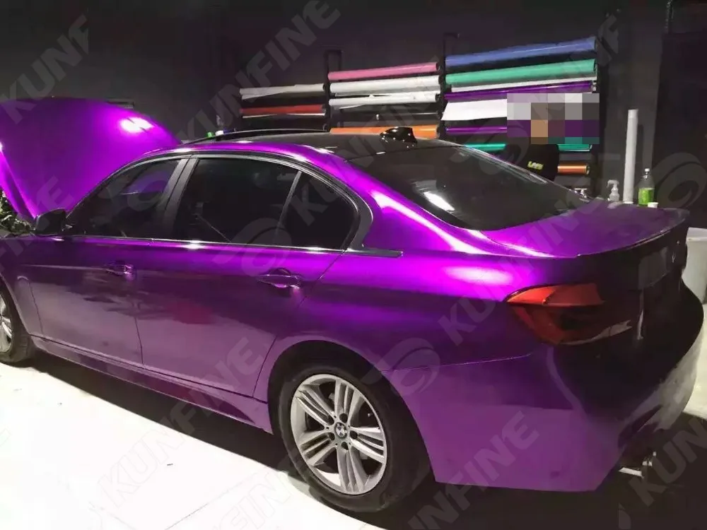 Автомобильный Стайлинг обертывание Аврора фиолетовая Автомобильная виниловая пленка стикер машина без воздушных пузырей для автомобильного мотоцикла 1,52*20 м/рулон