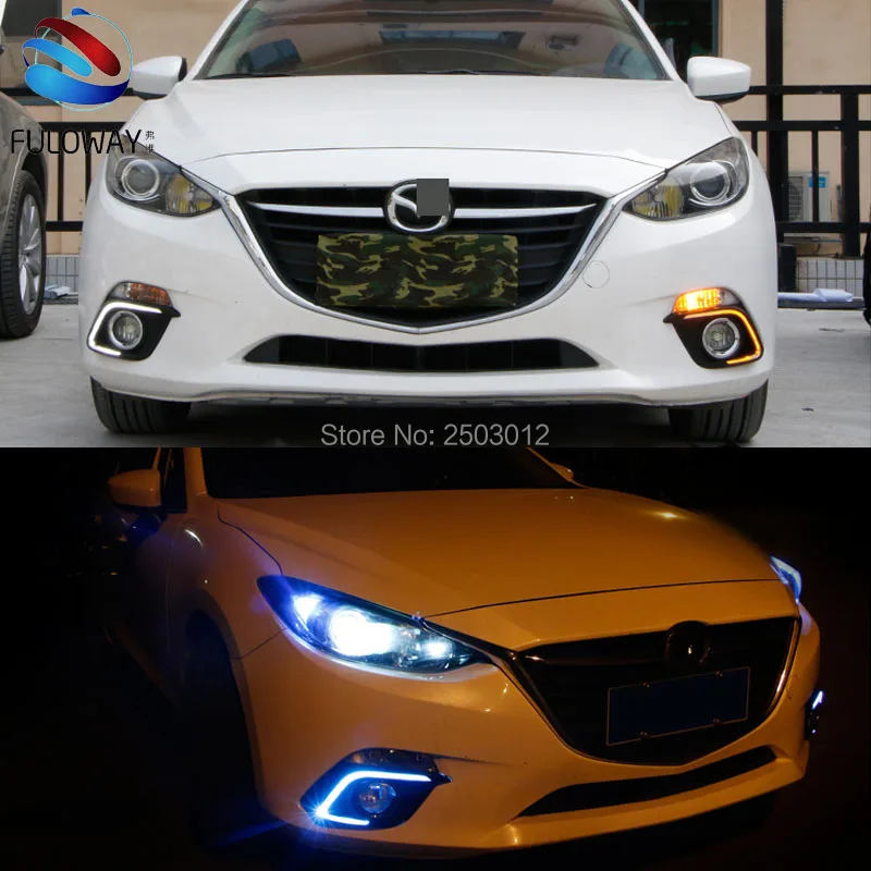 Для Mazda 3 Axela 2014 Автомобильный Стайлинг реле 12 В светодиодный DRL дневные ходовые