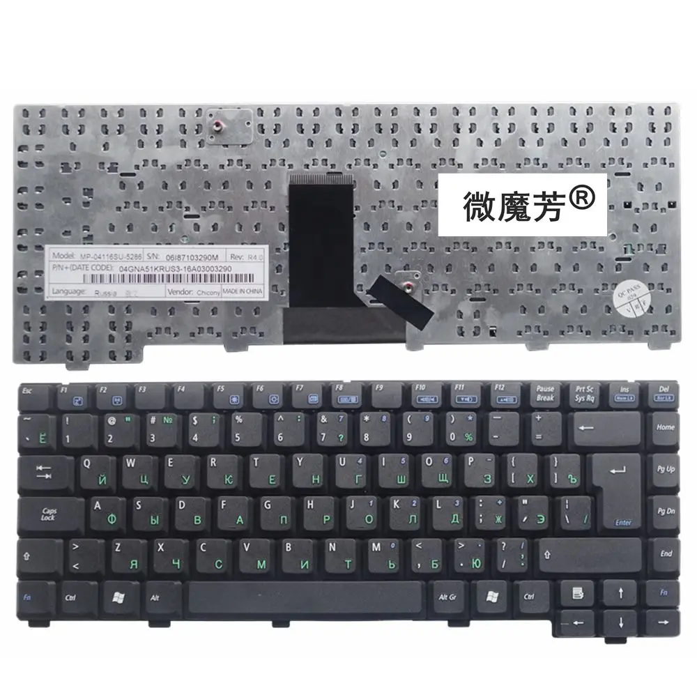 Клавиатура для ноутбука ASUS A6Km A6Kt A6L A6M A6Ne A6Vc A6Vm A6Rp A6Tc A6T A6V A6J A6JC A3 Русская раскладка |