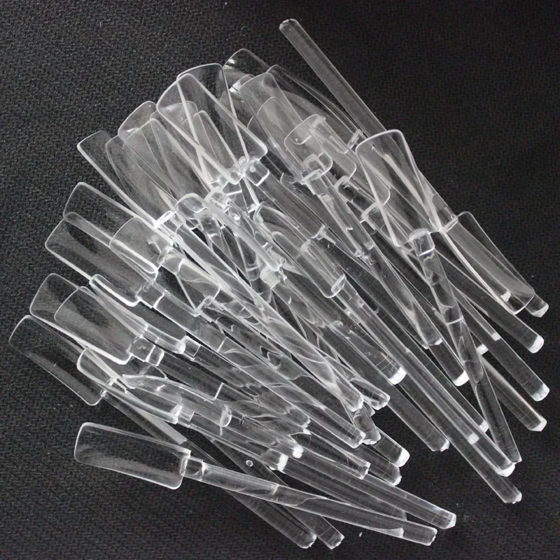 50 шт прозрачный дизайн ногтей стенд палочки для маникюра Практика Инструмент