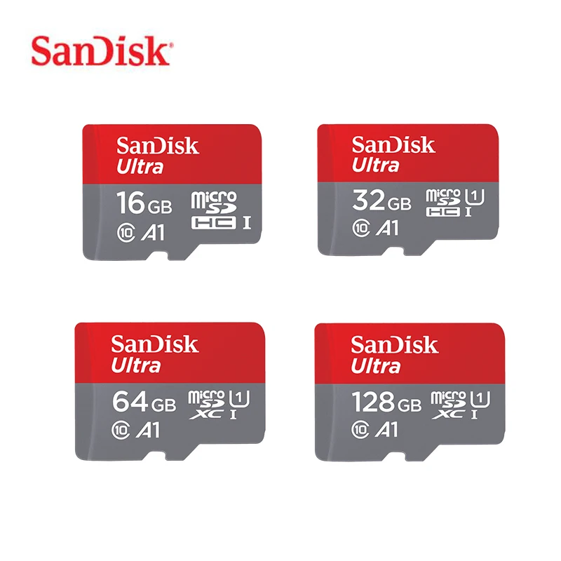SanDisk Micro SD Card 16G 32G 64G 128G C10 U1 A1 Memory for Phone Computer SDXC SDHC speed up 98M/s | Компьютеры и офис