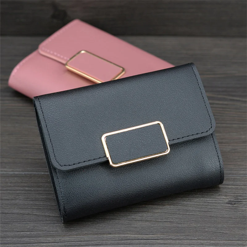 Женские кошельки кошелек короткие и маленькие дамские бумажники для телефона