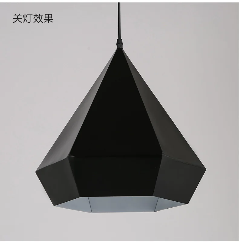 Подвесной светильник в скандинавском стиле лампа арт деко контрастной