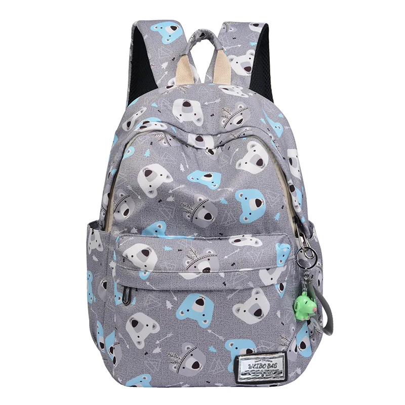 Детские школьные рюкзаки Подростковый холщовый рюкзак для девочек сумки модный