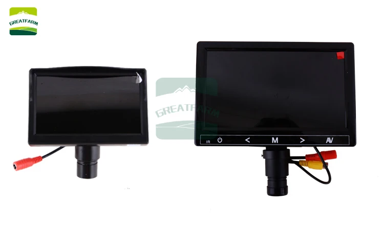 220v 1600 X 640X микроскоп био-оптический сперматозоидальный поросенок экран дисплея ветеринарное оборудование светодиодный биологическое освещение